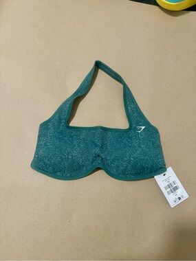 Gymshark Seamless Scoop Neck Sports Bra – deep green – NWT